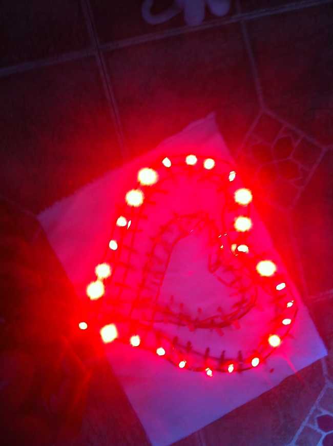Test of outer LED ring